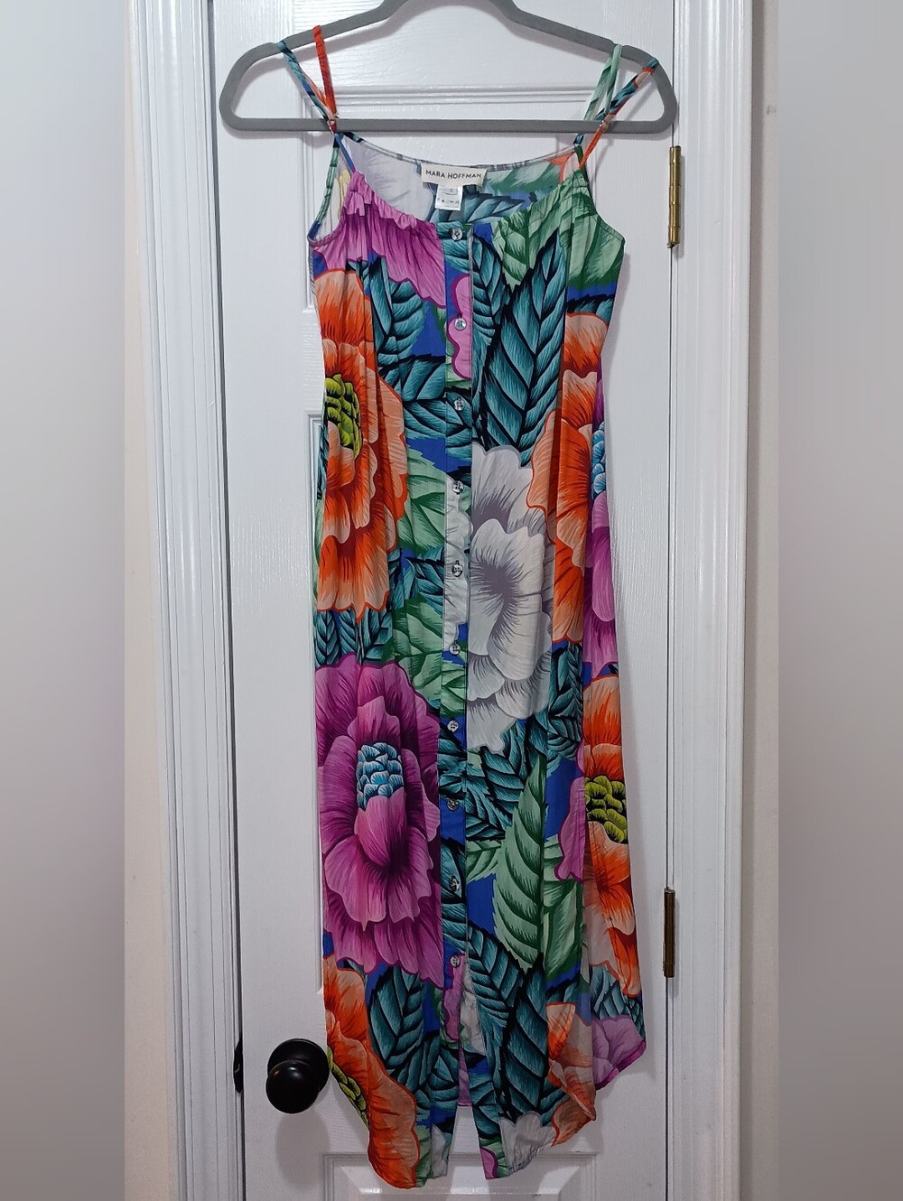 Mara Hoffman Multicolor Tropical Floral Maxi Dress